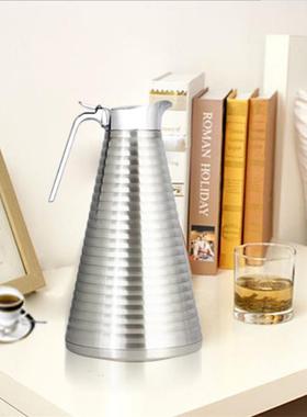 不锈钢平头真空保温壶螺纹保温壶竹节真空壶保冷保热两用水壶