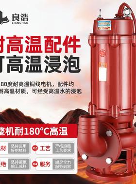 耐高温污水泵耐180度化工三相380v排污泵工厂热水污水泵大流量