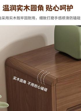 实木餐边柜靠墙一体储物柜厨房橱柜茶水柜边柜收纳柜客厅置物柜