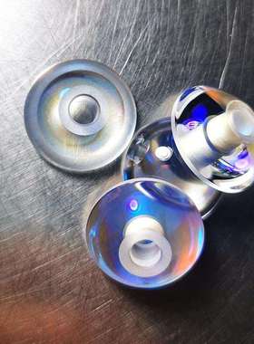 光学感应透镜工业机器人透镜现货可打孔荧光分析玻璃透镜