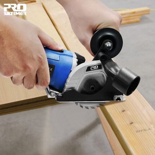 500Wa Mini Circular Saw 120/220V Wood Cutter 3 Blades Adjust - 图0