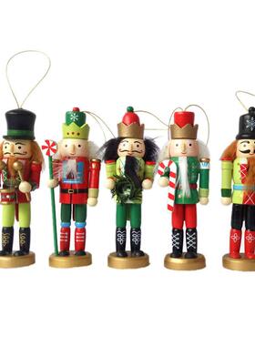 胡桃夹子摆件木偶士兵圣诞装饰节礼物1G2cm5儿童房挂件国王小套品