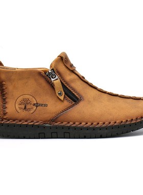 极速Men's iAnkle Boots Fashion Leather Men Boots New Man