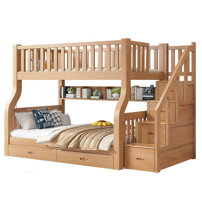 橡木上下床上下铺双层床儿童床全实木两层双人床二层高低床子母床,淘宝优惠券,粉丝福利购,淘宝优惠卷