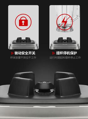 奥诺斯988B带罩静音破壁机五谷养生料理机碎冰榨汁机家商两用110V