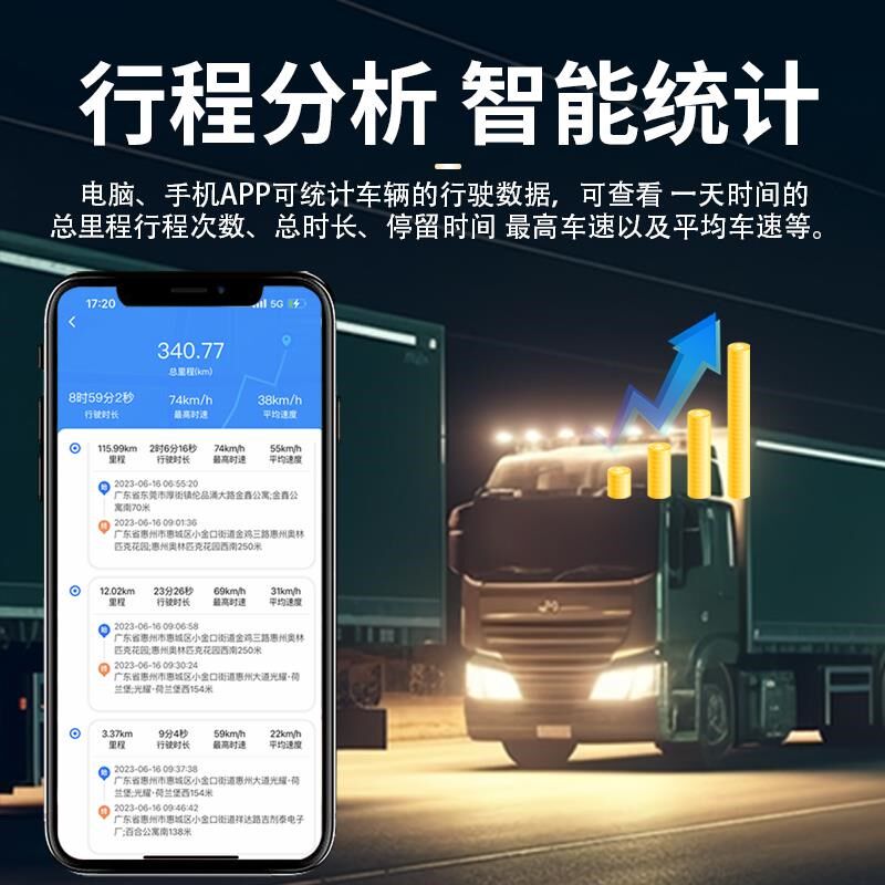 5G北斗牧运通货车汽车接t线车队管理系统GPS卫星货运车辆定位器 - 图3