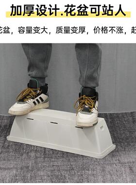 家庭塑料花盆阳台种菜槽家用悬挂栏杆盆花架霍伦盆栽专用种植挂架