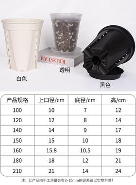 加高青山盆透明控根透气兰花蔓绿绒花烛盆热植透气蝴蝶兰专用花盆