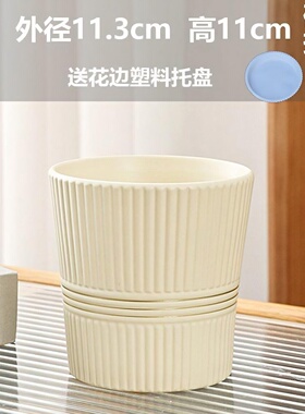 陶瓷花盆轻奢高级感家用客厅兰花绿植大号发财树蝴蝶兰专用多肉盆