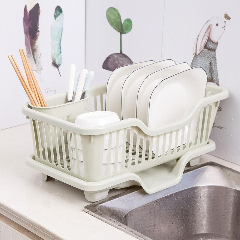 2024新款厨房大号塑料碗柜放碗箱沥水碗架碗筷收纳盒碗碟餐具