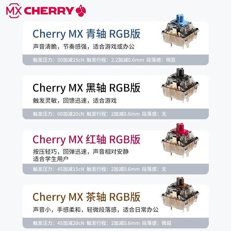 前行者（EWEADN）Z87樱桃cherry轴机械键盘侧刻无线蓝牙客制化笔 - 图1