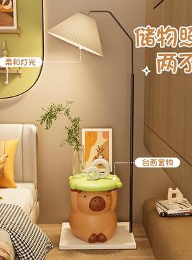 可爱创意卡皮巴拉换鞋凳儿童房树脂凳子俏皮解压居家实用软装摆件