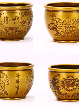 现货 各种样式铜缸 小铜缸 熏香缸 佛事用品仿古工艺品摆件