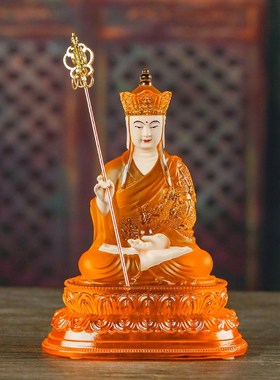 极速莲花座地藏王菩萨p佛堂家居中式精品桌面摆件手工古法七宝琉