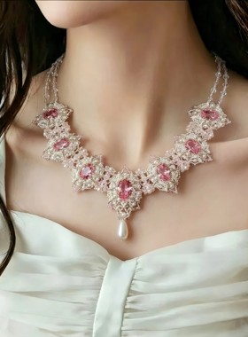 华丽手作~卢浮宫项链材料包全套diy手工串珠首饰礼物送女朋友闺蜜