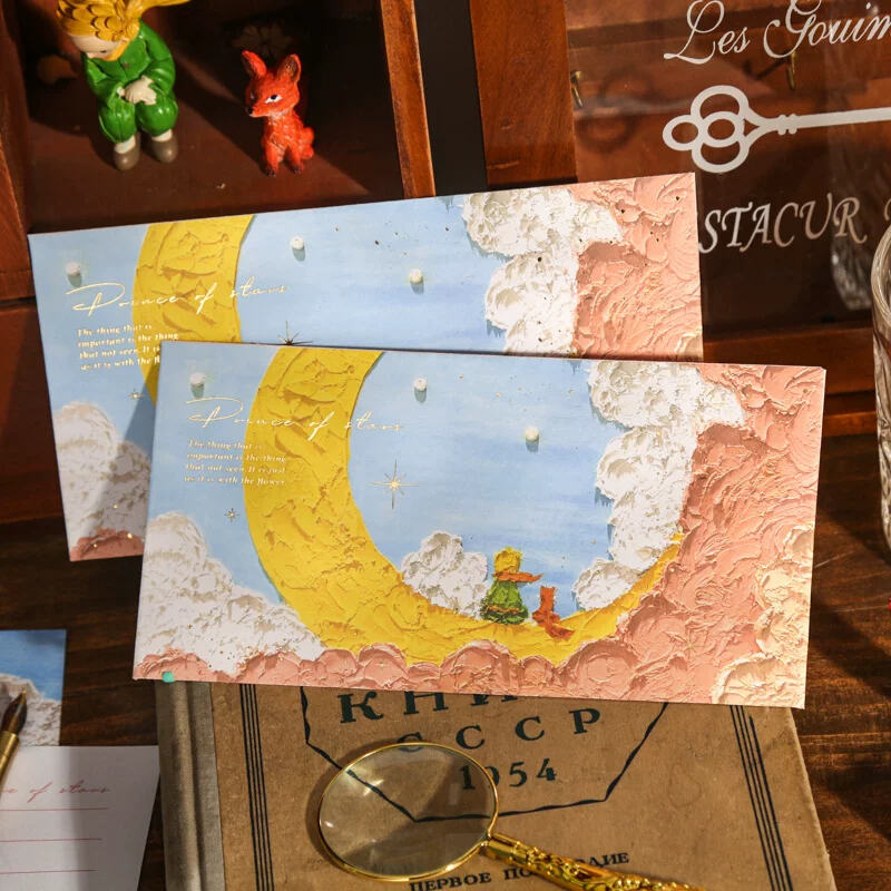 Картина маслом букварь набор листов дляLETTER senior sense литературный канцелярский handwritten маленький свежий романтический праздник Qixi День святого Валентина