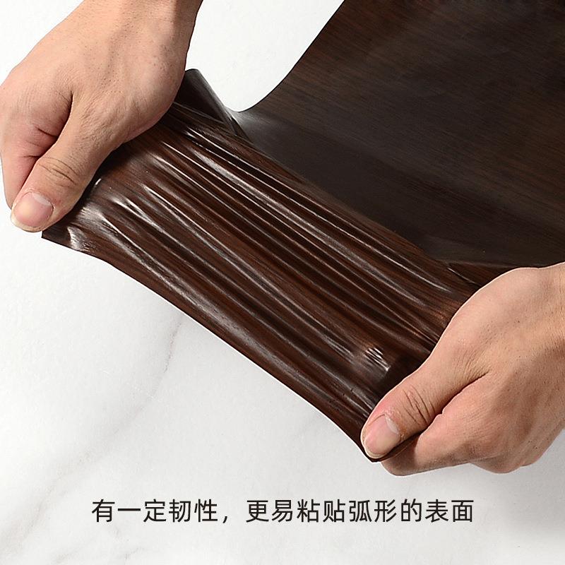 木纹桌面贴纸自粘防水防潮原木色桌贴柜子书桌子贴膜家具翻新壁纸 - 图2
