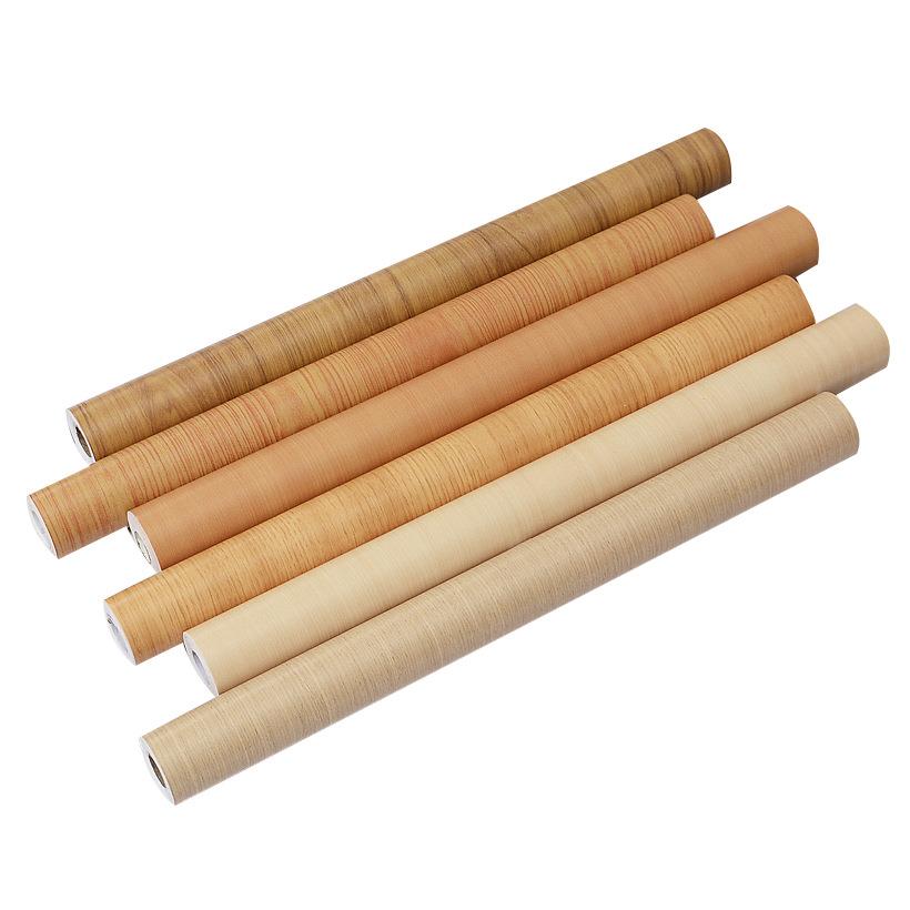 木纹桌面贴纸自粘防水防潮原木色桌贴柜子书桌子贴膜家具翻新壁纸 - 图3