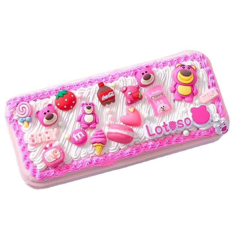 创意diy铅笔盒小学生材料包自制儿童益智手工玩具 奶油胶文具盒 - 图3