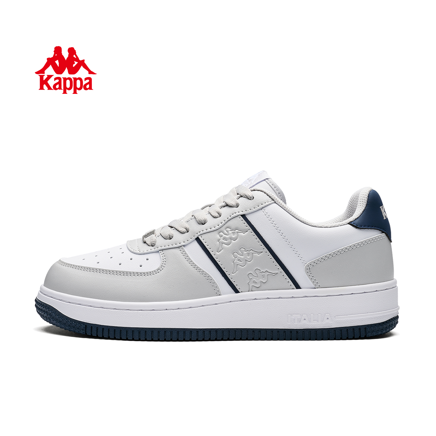 Kappa卡帕男鞋板鞋男2025秋季新款厚底百搭小白鞋休闲运动鞋子女