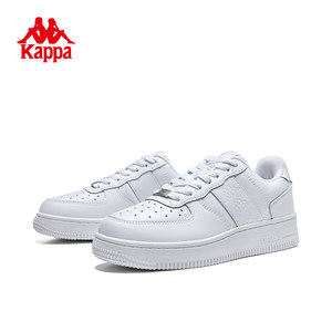 Kappa男鞋板鞋2024春季新款休闲百搭运动鞋低帮厚底复古小白鞋女