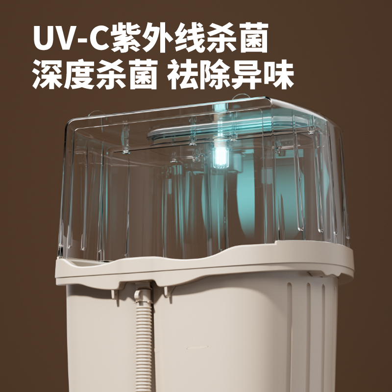 荣事达泡脚桶高深桶过膝熏蒸足浴盆自动恒温加热按摩过小腿洗脚盆
