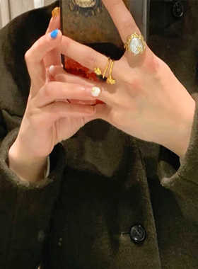 oups杨之楹同款落日熔金戒指