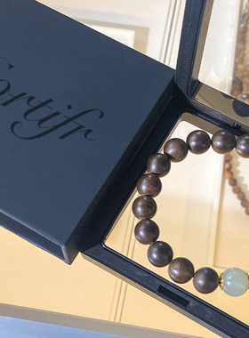 CORTIFR/ 越南芽庄沉水级白奇楠沉香手串国潮文玩手链女