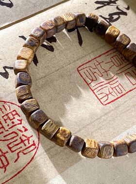 文莱野生老料沉香手串