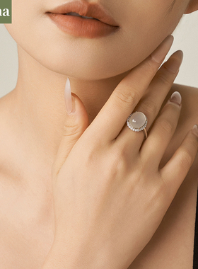 戒指ninina玉髓新中式