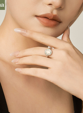 戒指ninina玉髓高级感女