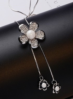 速发百搭胸前毛衣链子长款脖子项链挂件连衣裙配饰女夏季衣服挂饰