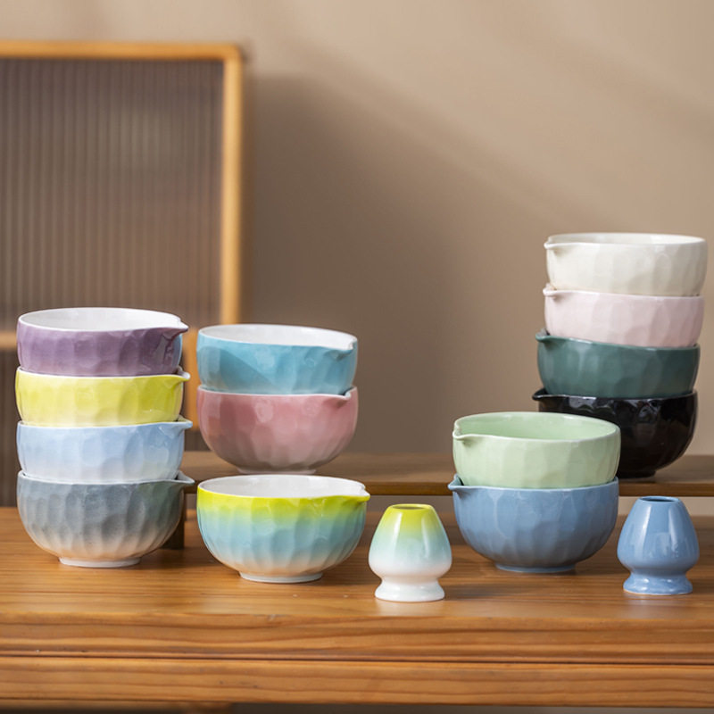 墨绿色五件套陶瓷抹茶碗套装简约打抹茶用茶筅竹子抹茶刷百本立,淘宝优惠券,粉丝福利购,淘宝优惠卷