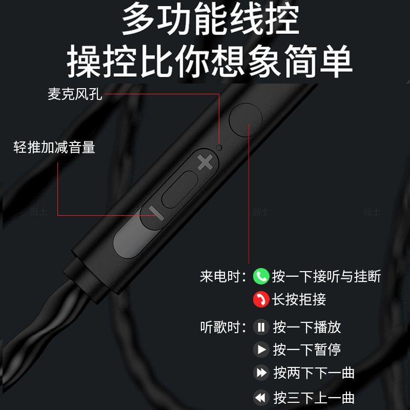 睡眠耳机有线typec接口2024新款入耳式圆孔降噪隔音睡觉专用音质-图1