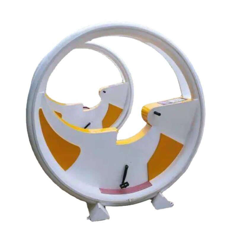 Park Plaza Stainless Steel Luminous Bike Night Tour Cultural Tourism Interactive Water Spray Bike Large Amusement Facility