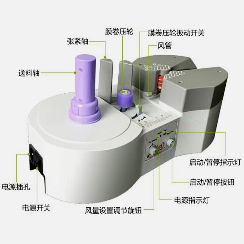 缓冲气垫机可调节气泡袋充气机气袋连续空气填充打包机气垫膜葫芦 - 图1