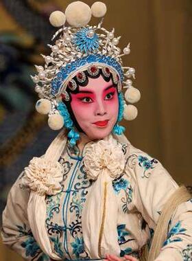 网红挂画中国曲花旦人物装饰京剧脸谱画餐厅馆画川菜戏火壁锅店无