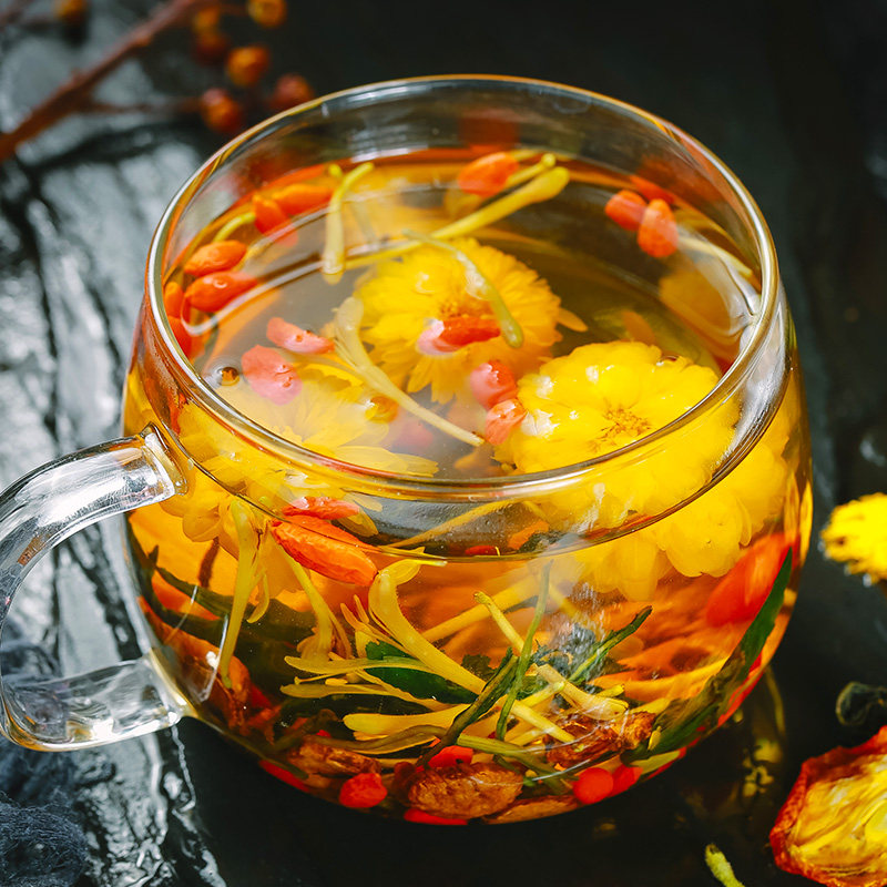 200泡菊花决明子茶桂花茶枸杞花茶养生护牛蒡根肝决明子菊花茶包