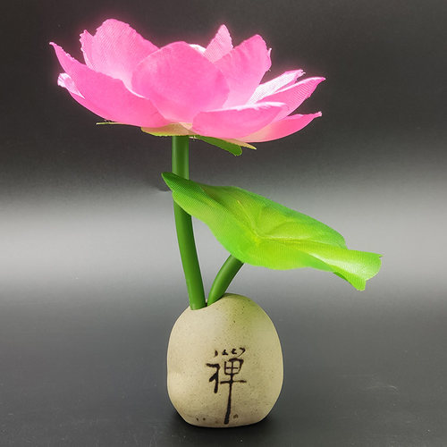佛前花仿真莲花荷花假花供花佛堂佛台供佛家居装饰品客厅桌面摆件 - 图1