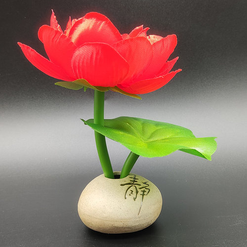 佛前花仿真莲花荷花假花供花佛堂佛台供佛家居装饰品客厅桌面摆件 - 图2