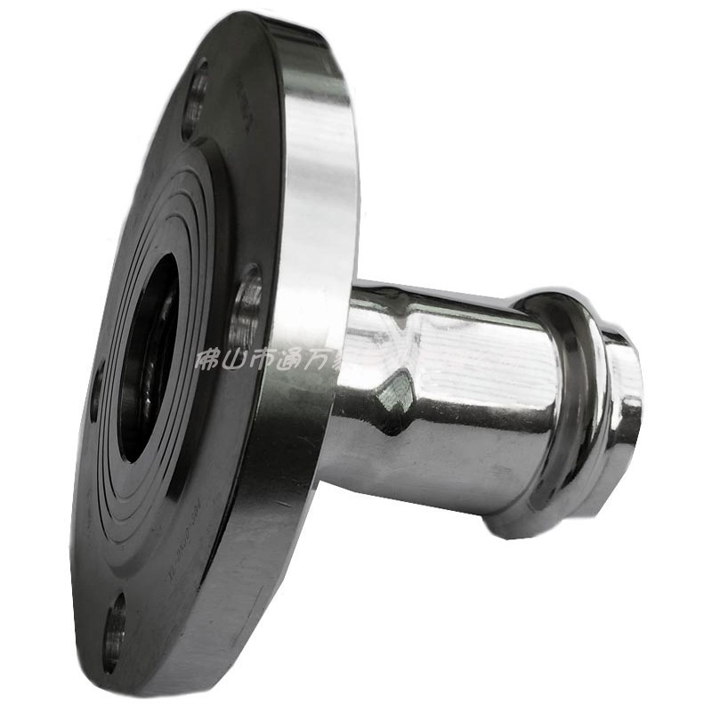 极速304不锈钢j管卡压法兰转换接头水管接头水暖配件盲板转接异径 - 图3