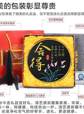 极速炭雕工艺品舍得商务礼品v酒柜电视柜客厅摆件办公室家居装饰