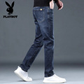 弹力裤 子 春季 花花公子牛仔裤 直筒修身 潮流百搭休闲长裤 男士 子新款
