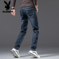 修身 直筒2025新款 男士 加绒加厚高端弹力裤 子 牛仔裤 花花公子秋冬季