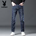 新款 弹力修身 男士 直筒潮流高端休闲长裤 子 2025秋季 花花公子牛仔裤