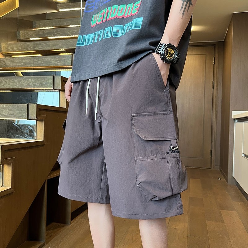 夏季新款青少年工装多口袋短裤潮流宽松清爽透气男生百搭款五分裤,淘宝优惠券,粉丝福利购,淘宝优惠卷