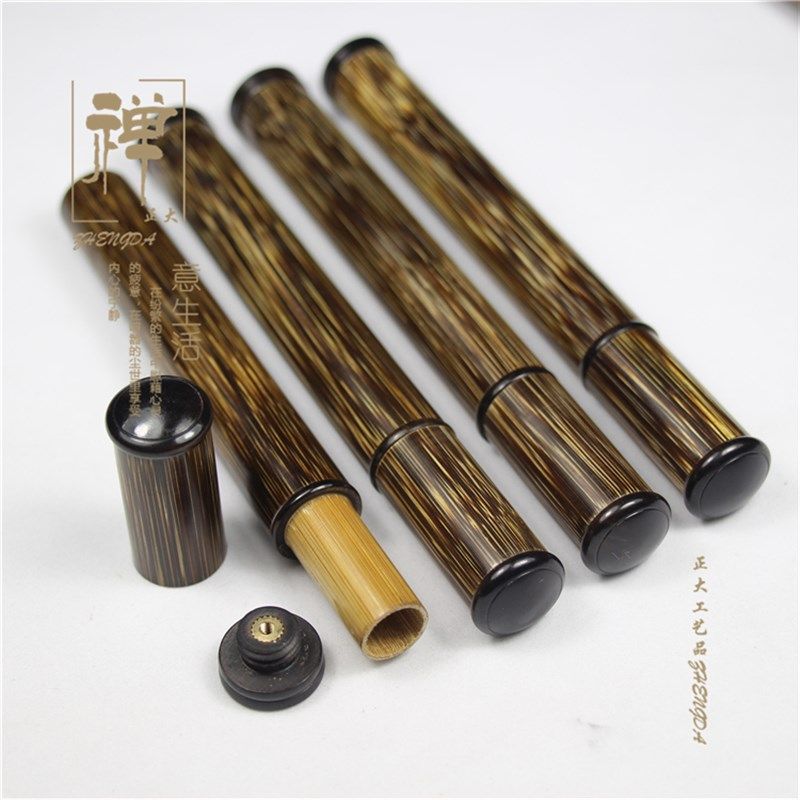 极速大量批金丝竹镶黑檀带香插短款香G筒 线香炉熏香盒线香管红酸,淘宝优惠券,粉丝福利购,淘宝优惠卷