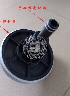 新品8寸a玻璃钢膜壳端盖堵头承压板堵头适配器侧口大密封圈8040端