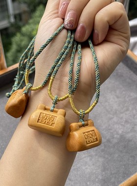 极速老山b檀双喜大锁毛衣链项链 搭配重工手工绳锁骨链 TY1037