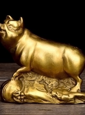 极速十二生肖摆件铜12属相全套汽车摆件鼠牛虎兔龙V蛇马羊猴鸡狗